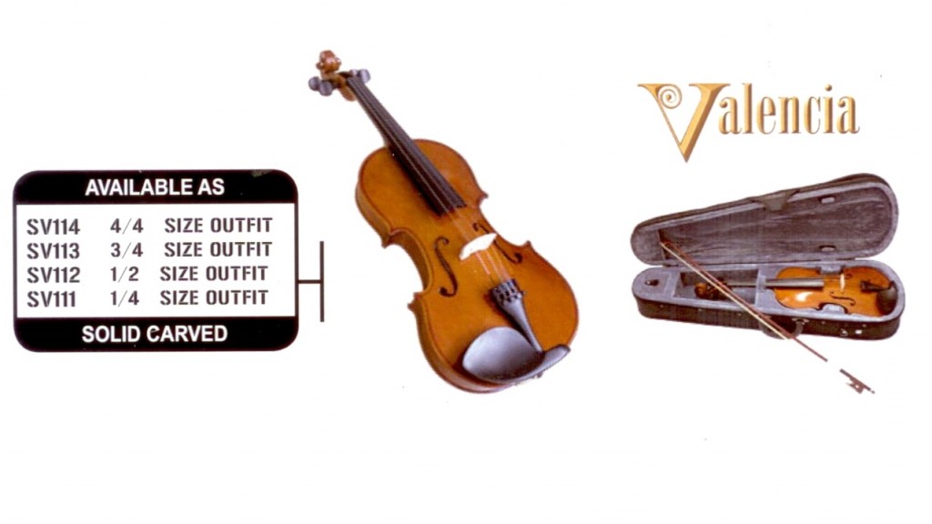 Valencia Violin Outfit $139