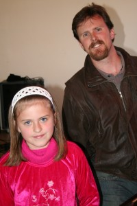 Steve with  his daughter, <a href=