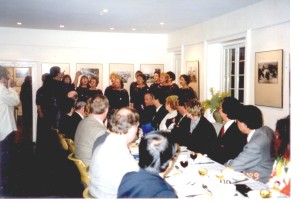 Cooma Harmony Chorus singing for the Chinese Ambassador at Lambie Street Art Gallery