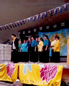 Cooma Harmony Chorus singing at Australia Day