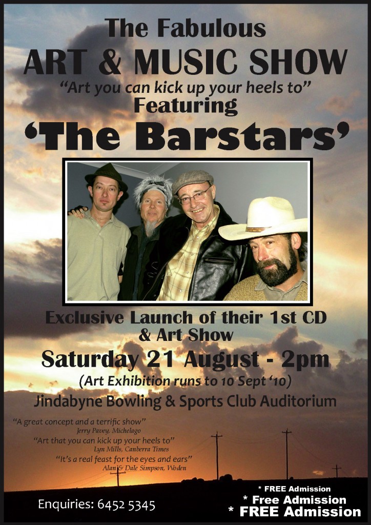 The Barstars Poster Jindabyne A4 COLOUR